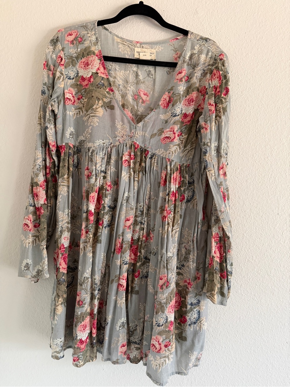 Denim & Supply Ralph Lauren Floral V-Neck Short Dress S